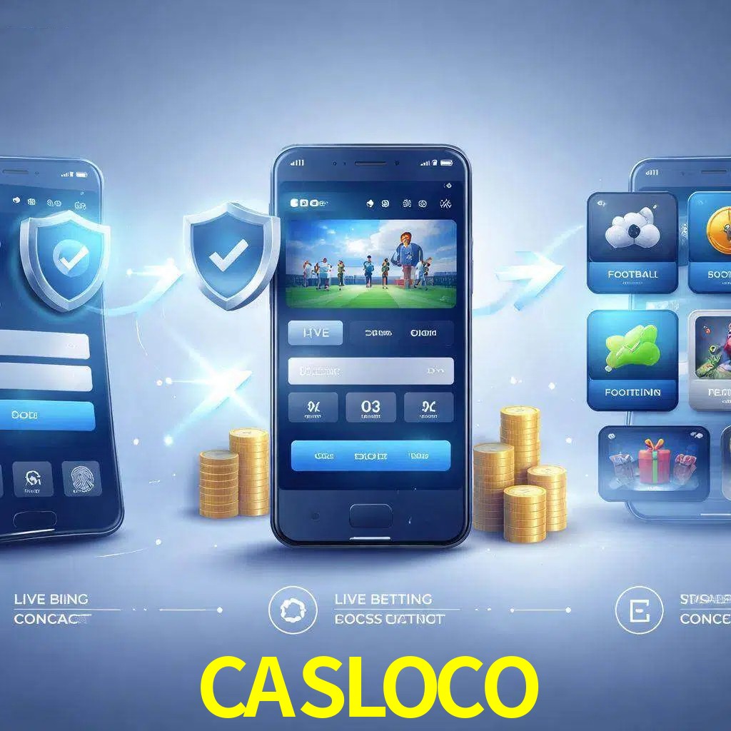 Pasos de acceso a la app CASLOCO en pantalla de teléfono móvil